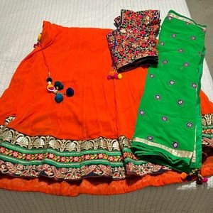 Traditional Lehnga with heavy blouse